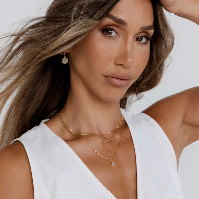 Camile Stone Necklaces YOUR SZN Bar Necklace
