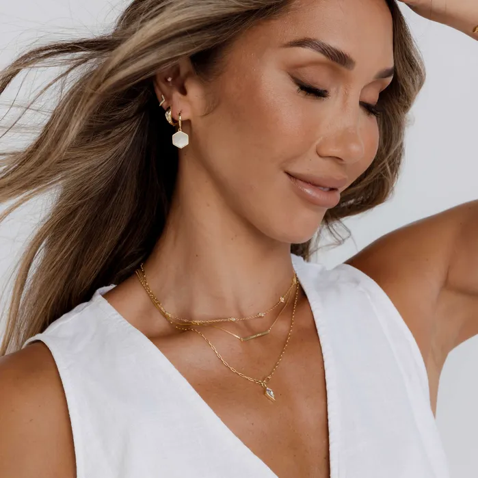 Camile Stone Necklaces YOUR SZN Bar Necklace