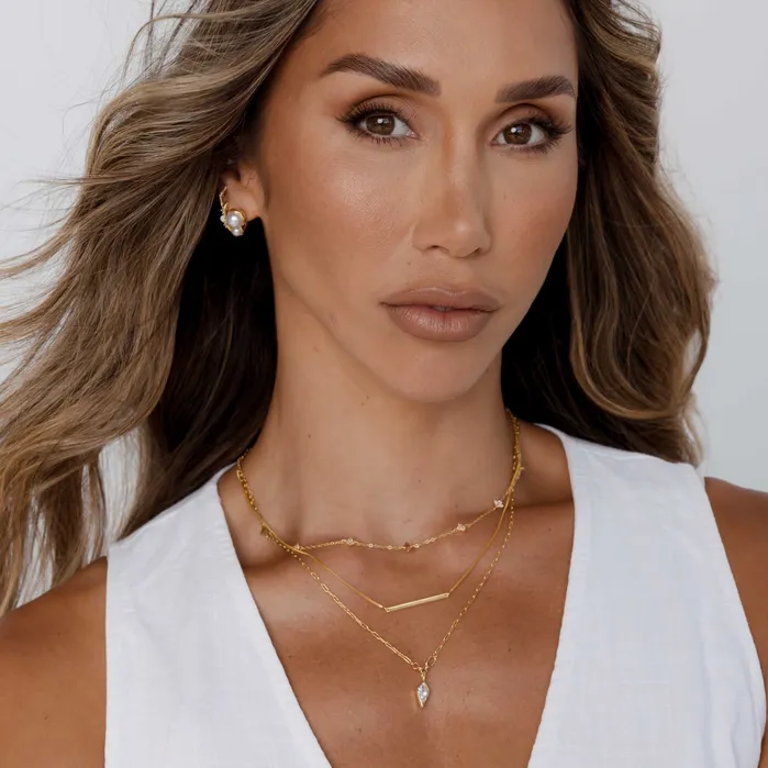 Camile Stone Necklaces YOUR SZN Bar Necklace
