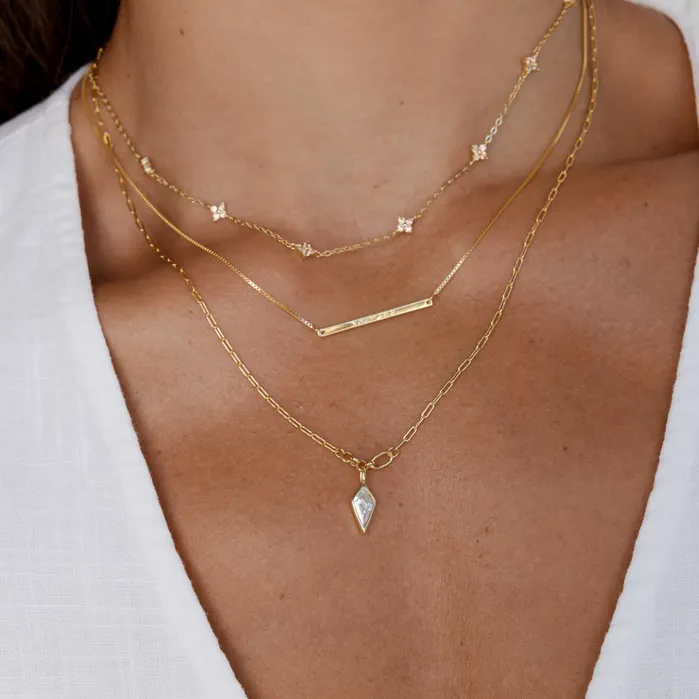 Camile Stone Necklaces YOUR SZN Bar Necklace