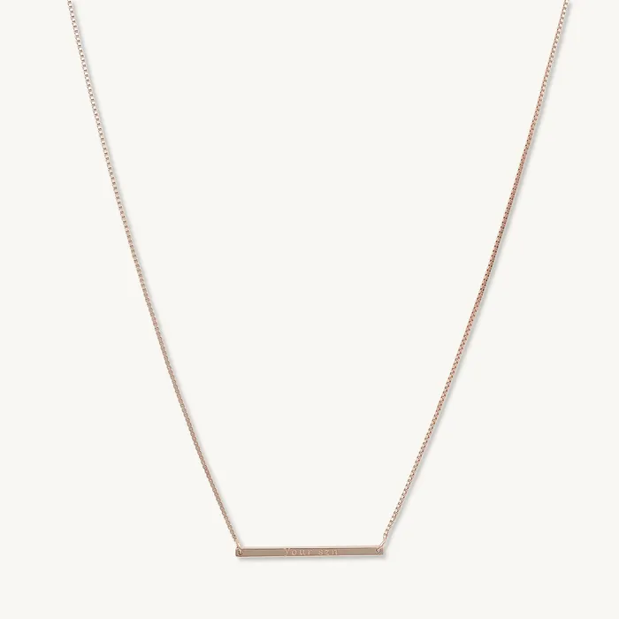 Camile Stone Necklaces YOUR SZN Bar Necklace
