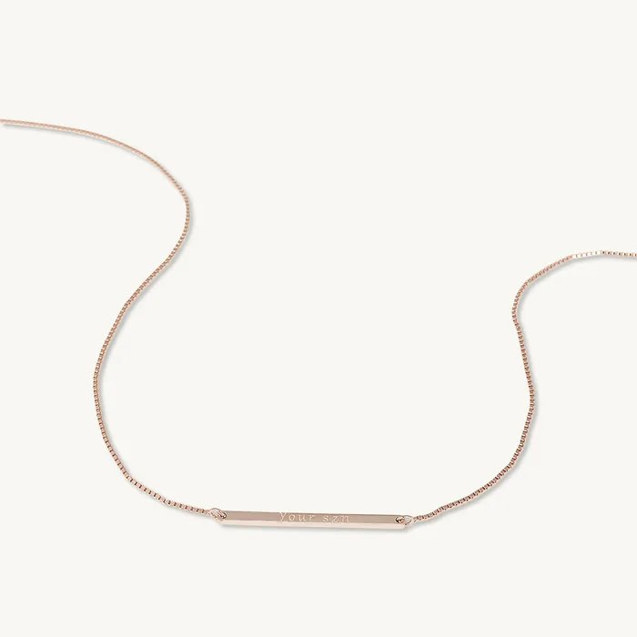 Camile Stone Necklaces YOUR SZN Bar Necklace