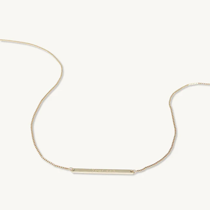 Camile Stone Necklaces YOUR SZN Bar Necklace