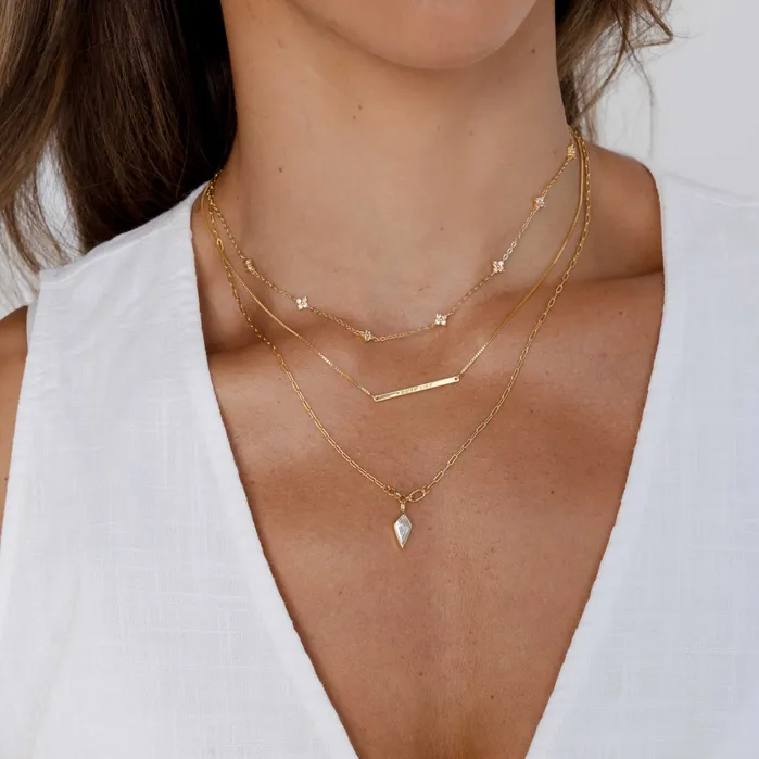 Camile Stone Necklaces YOUR SZN Bar Necklace