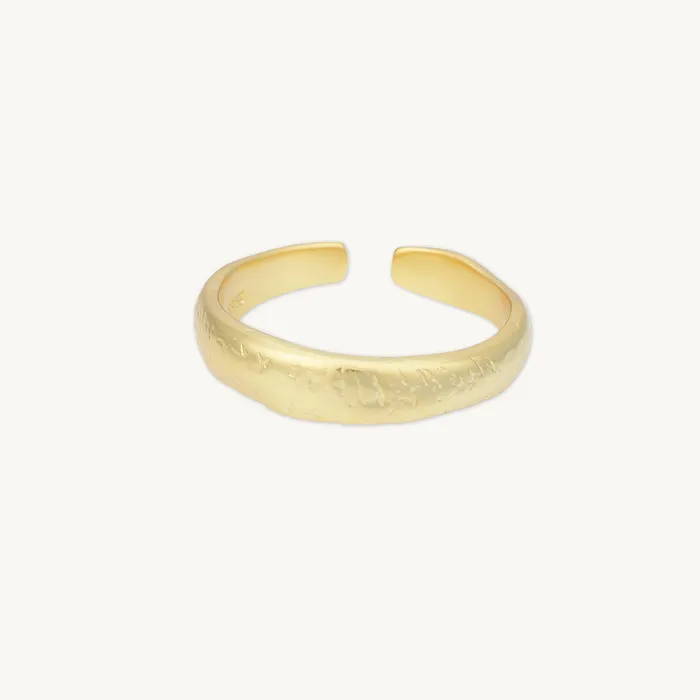 Camile Stone Rings Molten Open Stacker Ring
