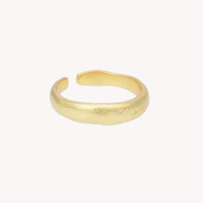 Camile Stone Rings Molten Open Stacker Ring Camile Stone Rings Molten Open Stacker Ring