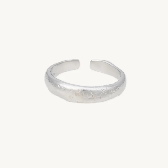 Camile Stone Rings Molten Open Stacker Ring Camile Stone Rings Molten Open Stacker Ring