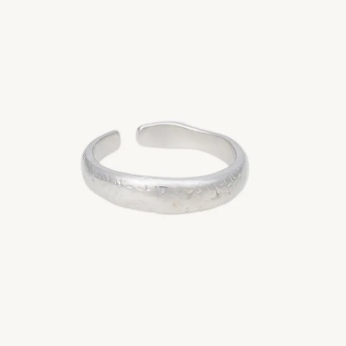 Camile Stone Rings Molten Open Stacker Ring Camile Stone Rings Molten Open Stacker Ring