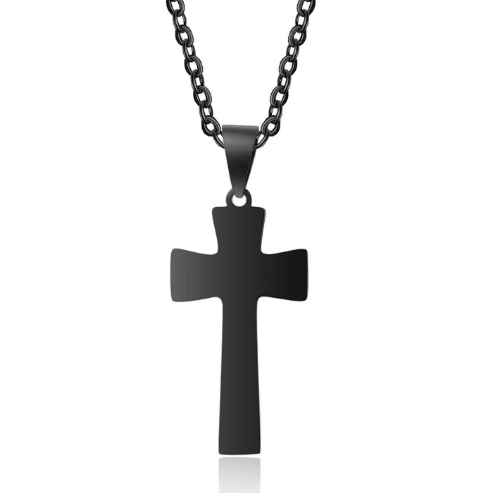 customjewelryan Necklaces Basketball Pattern Cross Shape Personalized Pendant Necklace