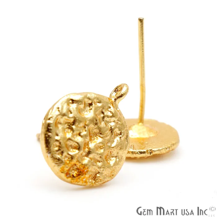 DIY Gold Plated 15x12mm Minimalist Stud Earrings GemmartUSA Earrings DIY Gold Plated 15x12mm Minimalist Stud Earrings GemmartUSA Earrings