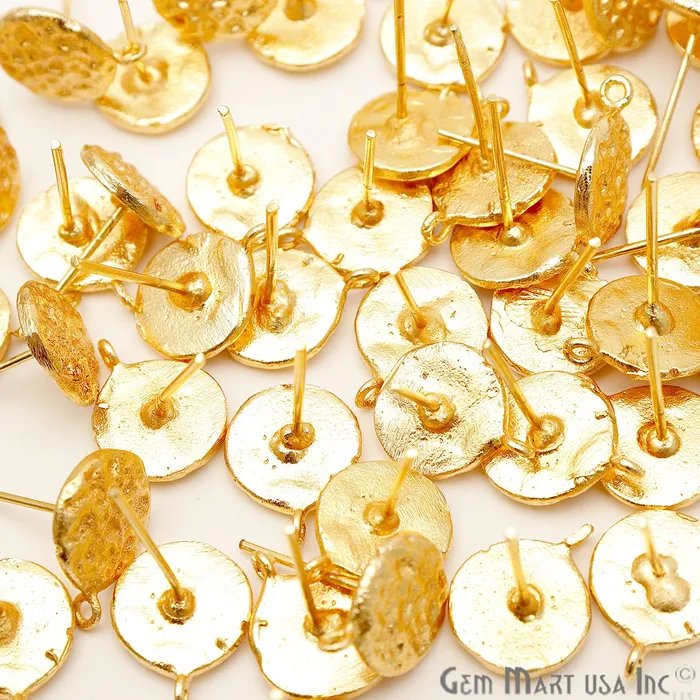 DIY Gold Plated 15x12mm Minimalist Stud Earrings GemmartUSA Earrings DIY Gold Plated 15x12mm Minimalist Stud Earrings GemmartUSA Earrings