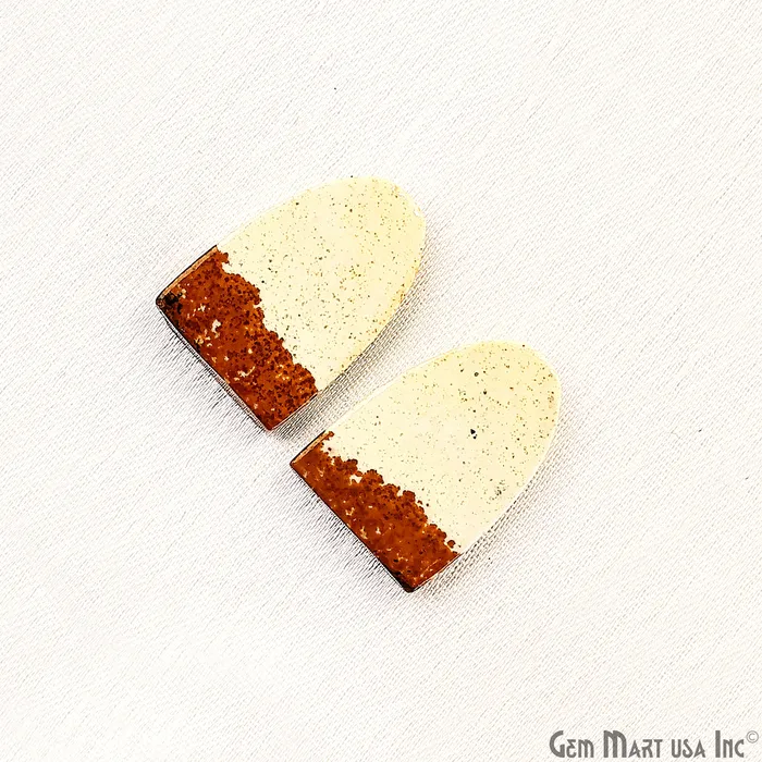 Earrings GemMartUSA Picture Jasper Free Form Shape 20x14mm Loose Gemstone For Earring Pair Earrings GemMartUSA Picture Jasper Free Form Shape 20x14mm Loose Gemstone For Earring Pair