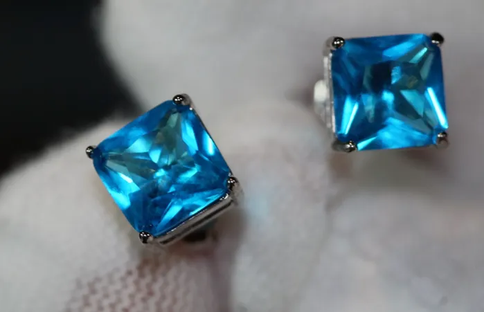 Earrings Lab Diamonds London Blue Diamond Ear Studs Womens Blue Diamond Ear Studs Mens Blue Diamond Ear Studs