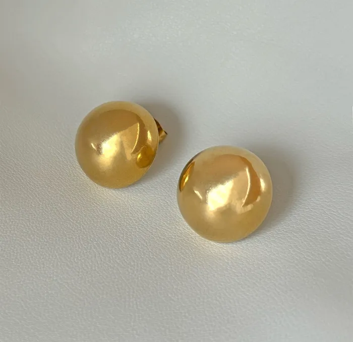 Earrings MARYLYN GOLD DOME EARRINGS MAI DSIRE