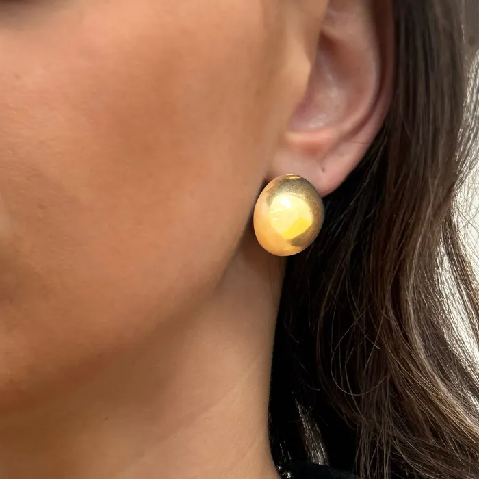 Earrings MARYLYN GOLD DOME EARRINGS MAI DSIRE