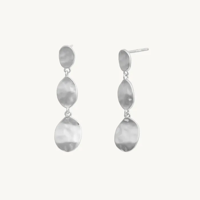 Earrings Molten Disc Dangle Stud Earrings Camile Stone Earrings Molten Disc Dangle Stud Earrings Camile Stone