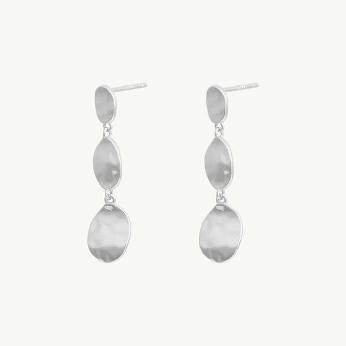 Earrings Molten Disc Dangle Stud Earrings Camile Stone Earrings Molten Disc Dangle Stud Earrings Camile Stone