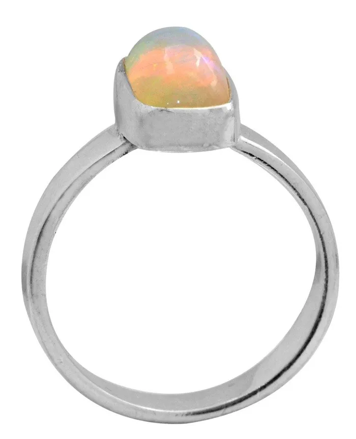 Ethiopian Opal 925 Sterling Silver Rings Silver Jewelry YoTreasure Rings