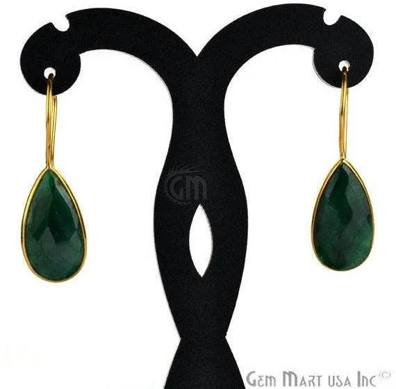 GemMartUSA Earrings Pear Shape 21x11mm Gold Plated Gemstone Hook Earrings Pick your Gemstone GemMartUSA Earrings Pear Shape 21x11mm Gold Plated Gemstone Hook Earrings Pick your Gemstone