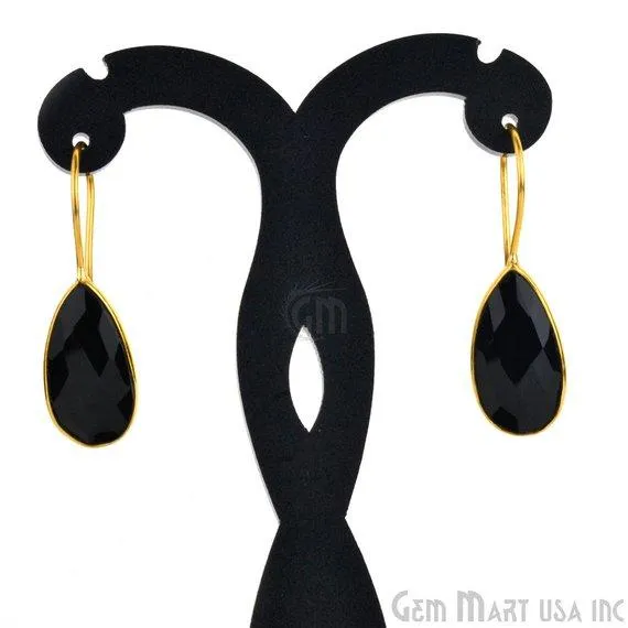GemMartUSA Earrings Pear Shape 21x11mm Gold Plated Gemstone Hook Earrings Pick your Gemstone GemMartUSA Earrings Pear Shape 21x11mm Gold Plated Gemstone Hook Earrings Pick your Gemstone