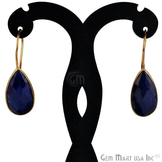 GemMartUSA Earrings Pear Shape 21x11mm Gold Plated Gemstone Hook Earrings Pick your Gemstone GemMartUSA Earrings Pear Shape 21x11mm Gold Plated Gemstone Hook Earrings Pick your Gemstone