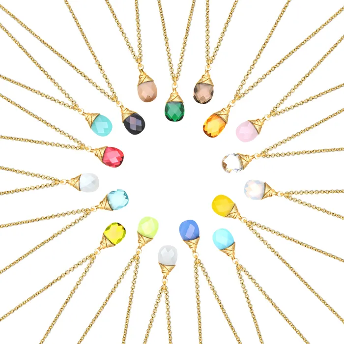 GemMartUSA Earrings Pears 17x8mm Gold Wire Wrapped Single Bail Drop Gemstone Connector GemMartUSA Earrings Pears 17x8mm Gold Wire Wrapped Single Bail Drop Gemstone Connector