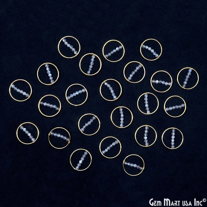 GemmartUSA Necklaces Gemstone Beads Round 21mm Gold Plated Wire Wrapped Pendant Connector 1pc GemmartUSA Necklaces Gemstone Beads Round 21mm Gold Plated Wire Wrapped Pendant Connector 1pc