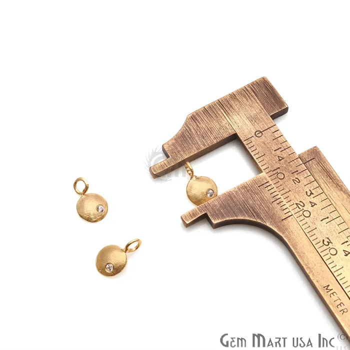 GemmartUSA Round Shape 11x7mm Gold Plated Finding Charm DIY Jewelry Charm Necklaces GemmartUSA Round Shape 11x7mm Gold Plated Finding Charm DIY Jewelry Charm Necklaces
