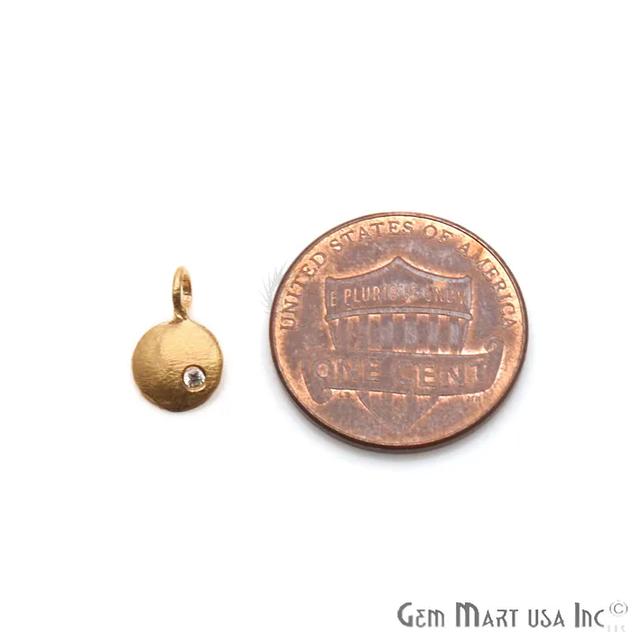 GemmartUSA Round Shape 11x7mm Gold Plated Finding Charm DIY Jewelry Charm Necklaces GemmartUSA Round Shape 11x7mm Gold Plated Finding Charm DIY Jewelry Charm Necklaces