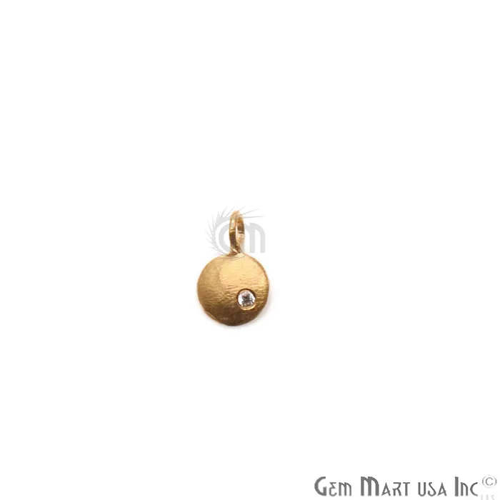 GemmartUSA Round Shape 11x7mm Gold Plated Finding Charm DIY Jewelry Charm Necklaces GemmartUSA Round Shape 11x7mm Gold Plated Finding Charm DIY Jewelry Charm Necklaces