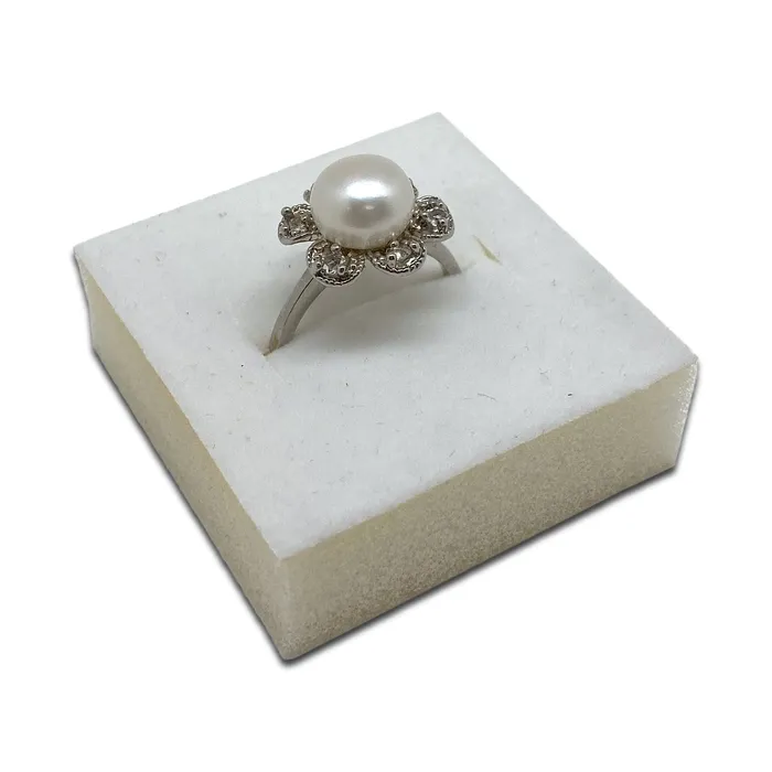 JPIDisplay Rings 1 34 x 1 34 White Ring Foam for 2 x 2 Jewelry Boxes 24 Pack