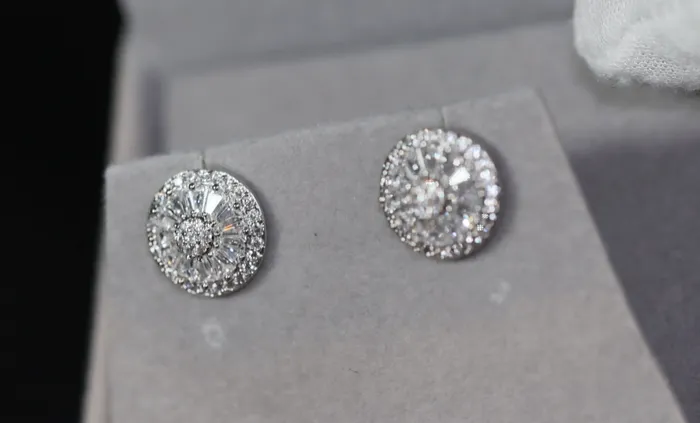Lab Diamonds London Earrings Womens Baguette Cut Diamond Ear Studs Womens Diamond Ear Studs
