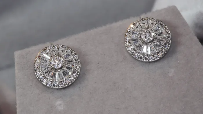 Lab Diamonds London Earrings Womens Baguette Cut Diamond Ear Studs Womens Diamond Ear Studs