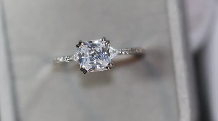 Lab Diamonds London Rings Womens Princess Cut Engagement Ring Engagement Ring