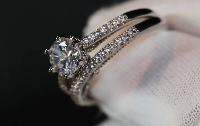 Lab Diamonds London Rings Womens Wedding Ring Set Engagement Ring Set Wedding Ring