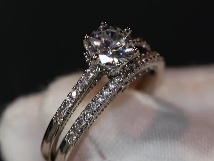 Lab Diamonds London Rings Womens Wedding Ring Set Engagement Ring Set Wedding Ring