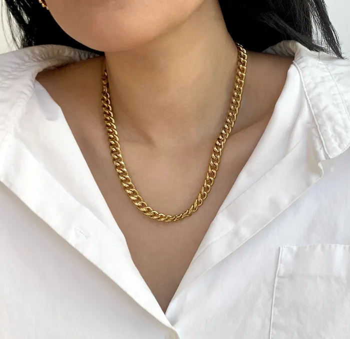 Mai Dsire MASON GOLD CUBAN CHAIN NECKLACE Necklaces
