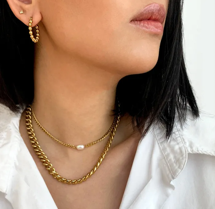 Mai Dsire MASON GOLD CUBAN CHAIN NECKLACE Necklaces