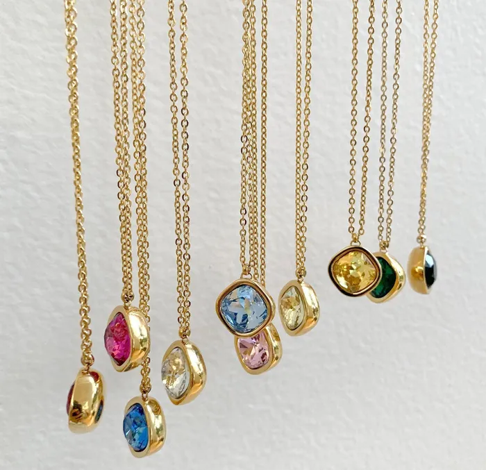 Mai Dsire Necklaces DESIREE PINK AMETHYST BIRTHSTONE PENDANT FEBRUARY