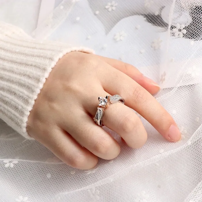 Minx London Rings Rose Gold ring Rose Shape Ring Rose Ring Rose Gold and Silver Ring Flower Ring Womens Rose Gold Ring Womens Flower Shape Ring