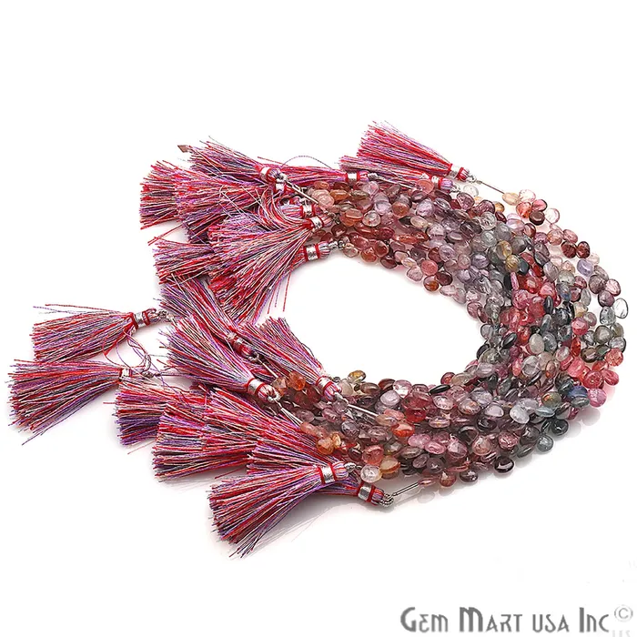 Multi Spinel Heart Beads 8 Inch Gemstone Strands Drilled Strung Briolette Beads Heart Shape 7mm GemmartUSA Necklaces Multi Spinel Heart Beads 8 Inch Gemstone Strands Drilled Strung Briolette Beads Heart Shape 7mm GemmartUSA Necklaces