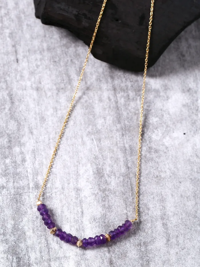 Necklaces Amethyst Solid 925 Sterling Silver Gold Plated Chain Pendant Necklace Jewelry YoTreasure Necklaces Amethyst Solid 925 Sterling Silver Gold Plated Chain Pendant Necklace Jewelry YoTreasure