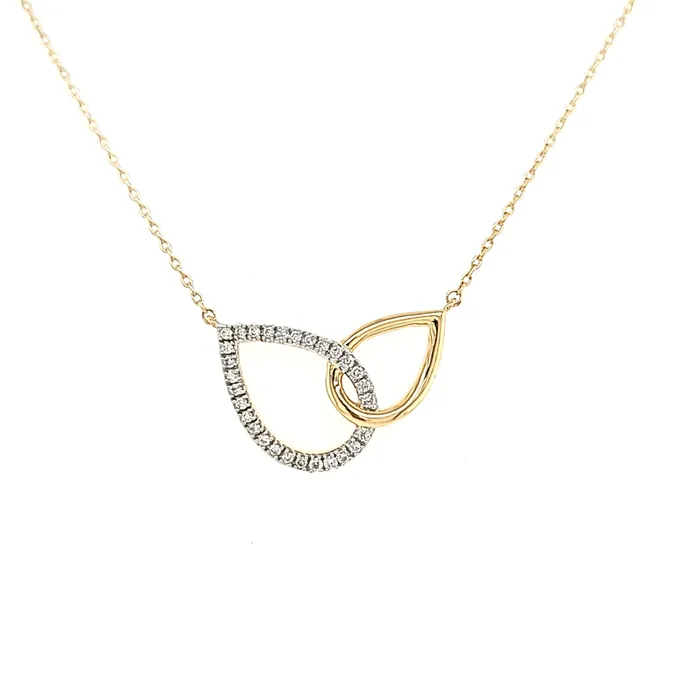 Necklaces Bassali Interlocking PearShapes Necklace I6480