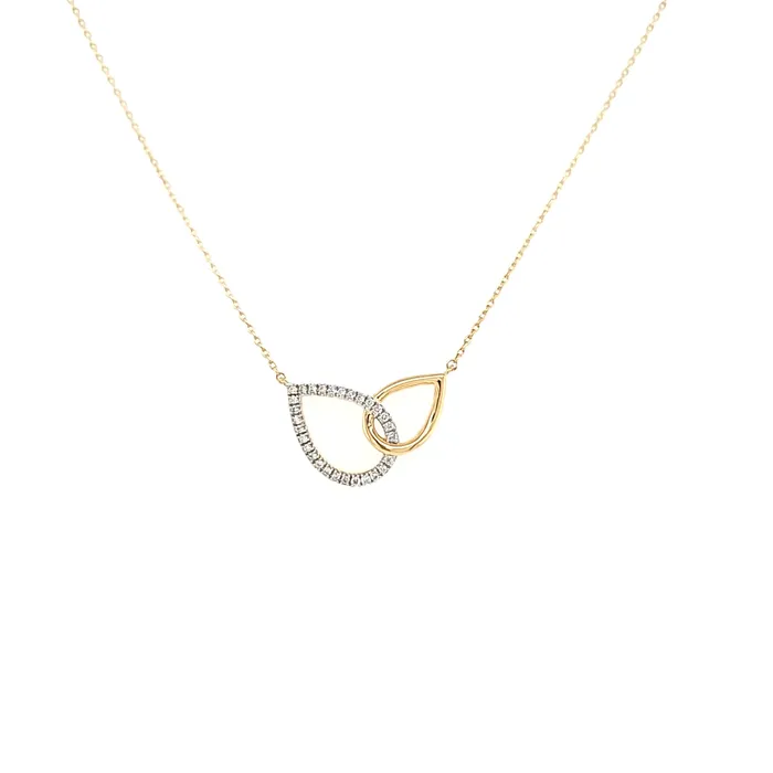 Necklaces Bassali Interlocking PearShapes Necklace I6480