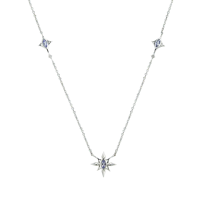 Necklaces Bliss Star Tanzanite Necklace acemijewelry