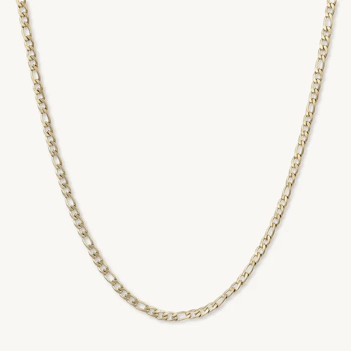 Necklaces Camile Stone 4mm Figaro Chain Necklace