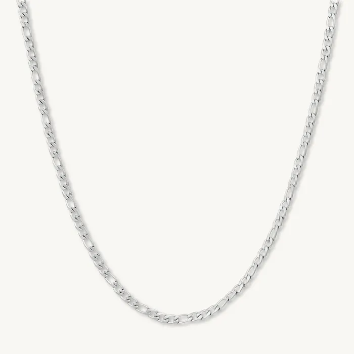 Necklaces Camile Stone 4mm Figaro Chain Necklace