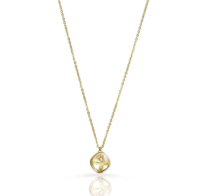 Necklaces DESIREE PERIDOT BIRTHSTONE PENDANT AUGUST SAMPLE Mai Dsire