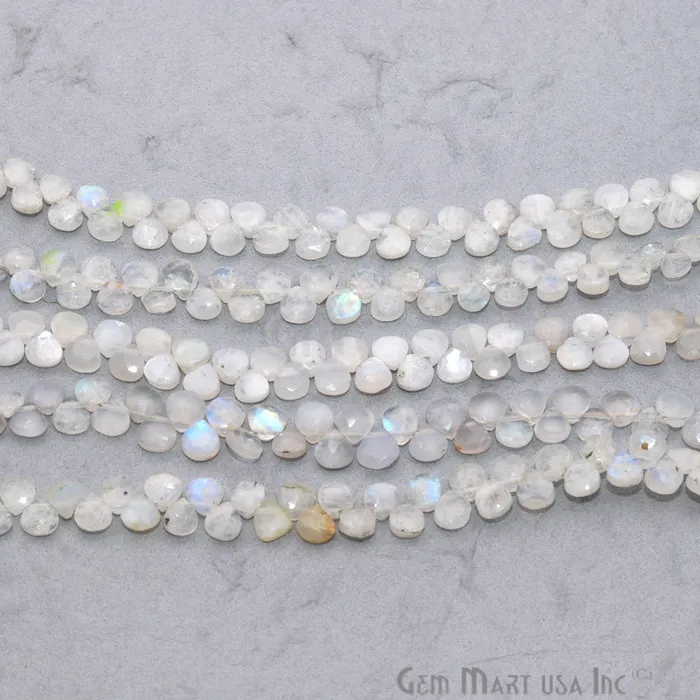 Necklaces GemMartUSA Rainbow Moonstone Heart Beads 6 Inch Gemstone Strands Drilled Strung Briolette Beads Heart Shape 5mm Necklaces GemMartUSA Rainbow Moonstone Heart Beads 6 Inch Gemstone Strands Drilled Strung Briolette Beads Heart Shape 5mm