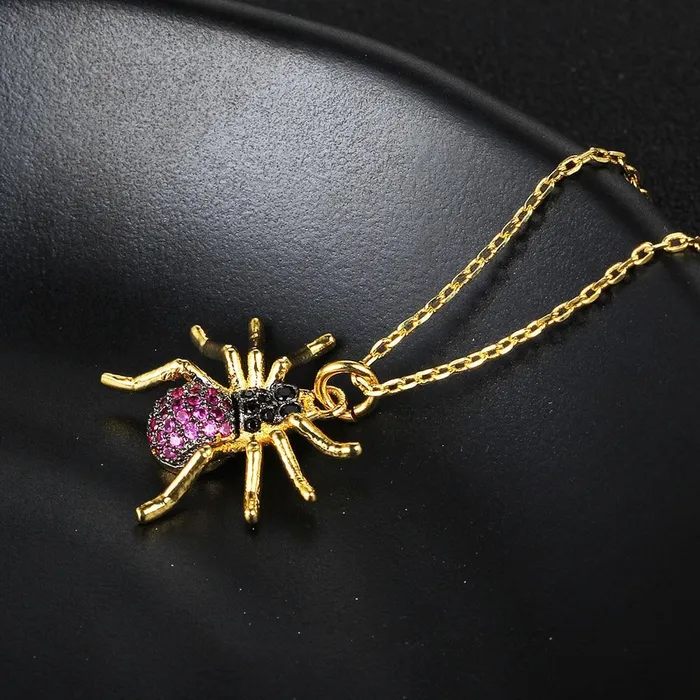 Necklaces Imitation Necklace for Women Spider Choker Pendant Trendy Insect Jewelry customjewelryan